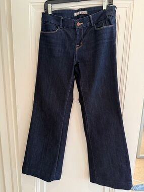 J Brand Deep Indigo Wide Leg Jeans